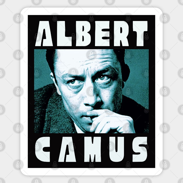 Albert  camus portrait art Magnet by artbleed